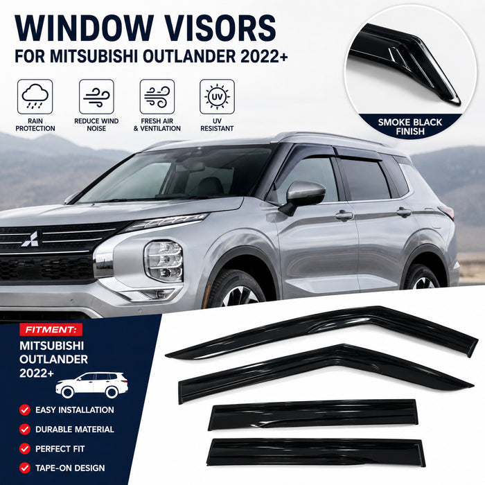 Injection Weathershields Weather Shields to suit Mitsubishi Outlander ZM 2022+