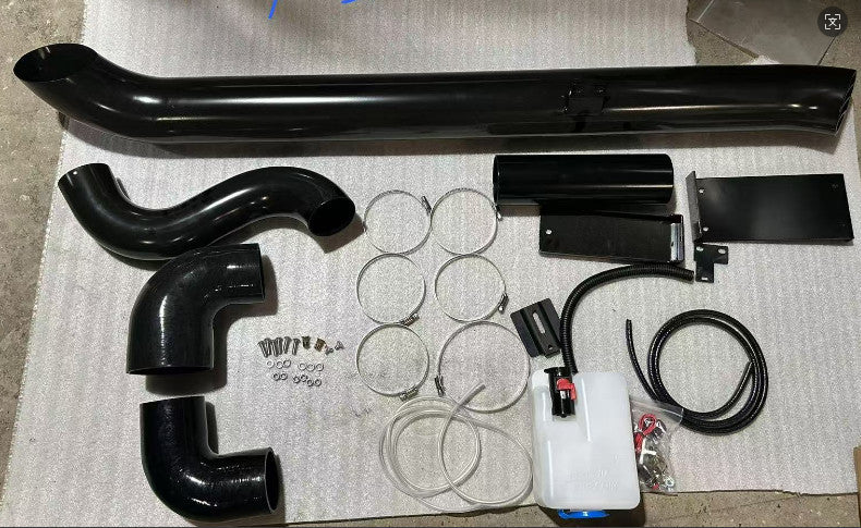 4" Black Powder Coated Stainless Steel Snorkel to suit Nissan NP300 2014-2020