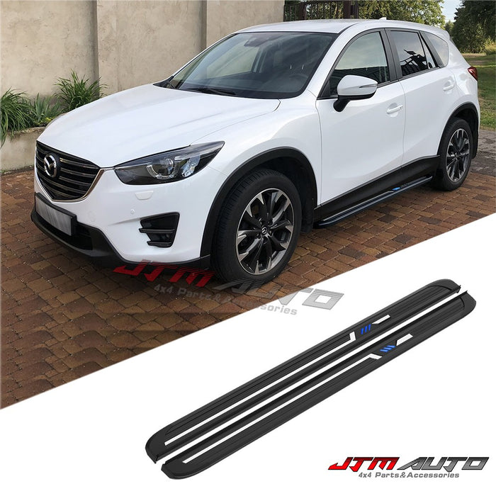 Black Aluminium Running Board Side Steps to suit Mazda CX5 CX-5 KE 2012-2016