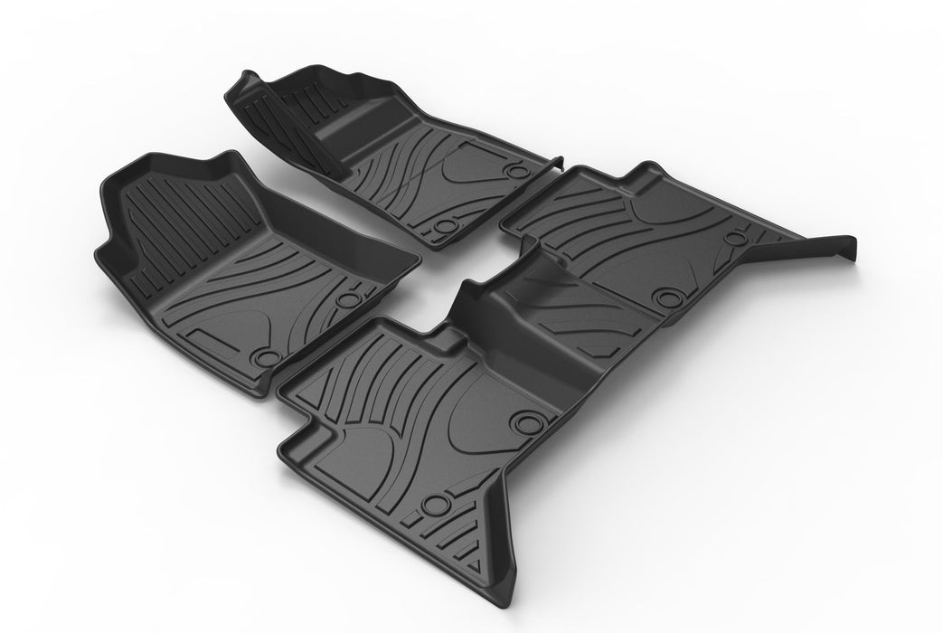 UltraMat 3D TPV Heavy Duty All Weather Floor Mats to suit Toyota Hilux N80 2015-2025