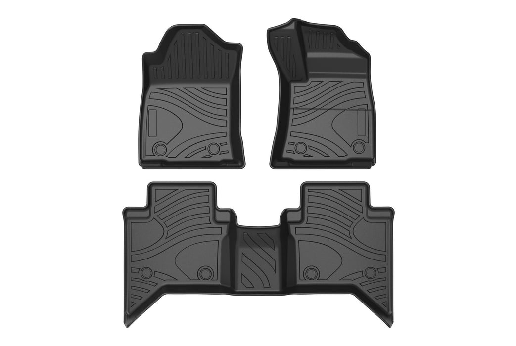 UltraMat 3D TPV Heavy Duty All Weather Floor Mats to suit Toyota Hilux N80 2015-2025