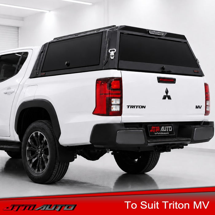 Armourshade V2 Full Aluminium Alloy Tub Canopy tosuit Mitsubishi Triton MV 2024+