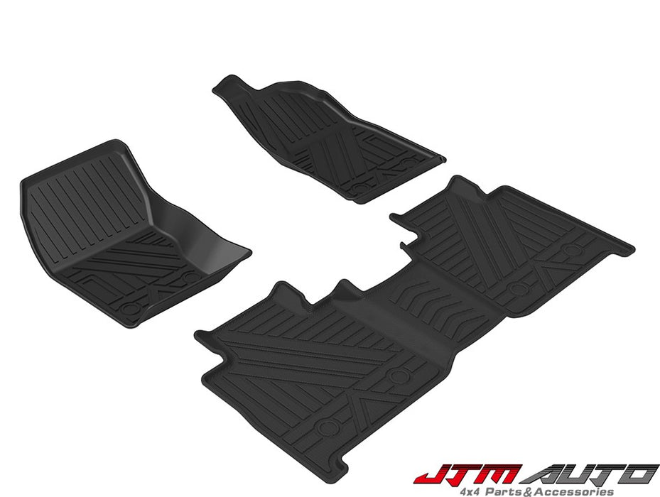 UltraMat 3D TPV Heavy Duty All Weather Floor Mats to suit GWM Cannon Alpha 2023+