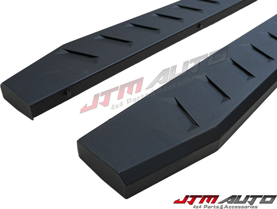 Heavy Duty Steel Black Off road Side Steps to suit Nissan Navara D27 2026+