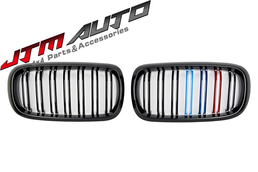 Gloss Black M Line Bumper Grill Grille for BMW X5 F15 X6 F16 X5M F85 X6M F86