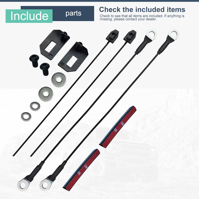 JTM Tailgate Strut Kit for Mitsubishi Triton MR 11/2018–2023 | Easy-Up Soft-Down