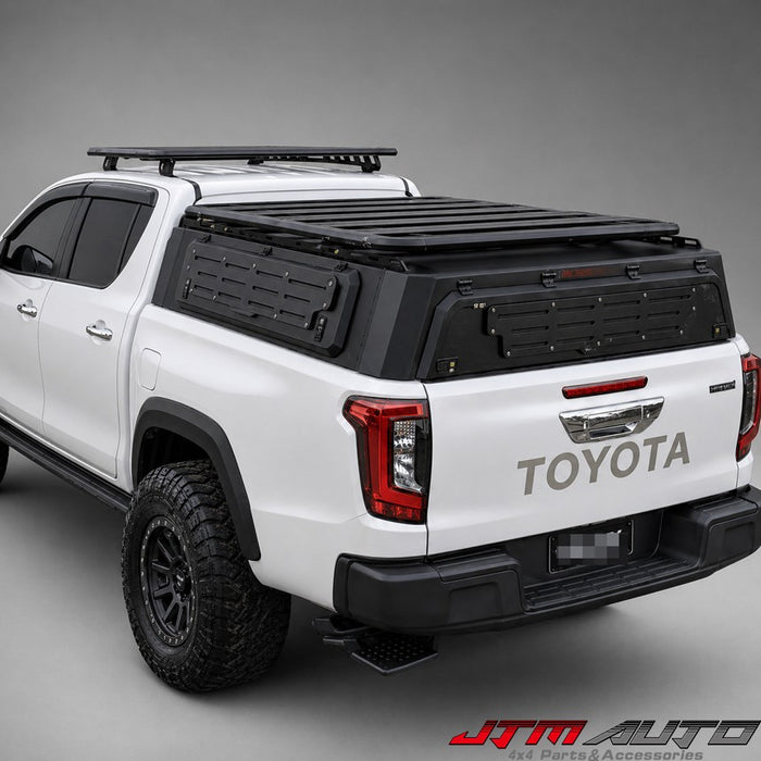 Low Profile Tub Aluminum Canopy Off Road Tactic to suit Toyota Hilux N80 & N90