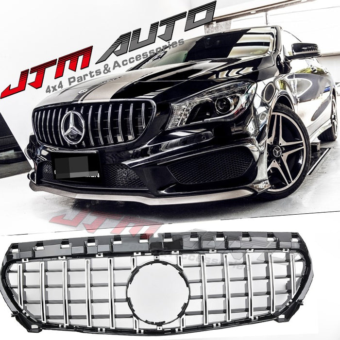 Chrome Black GT Bumper Grille Grill to suit Mercedes-Benz CLA  C117 X117 & CLA45