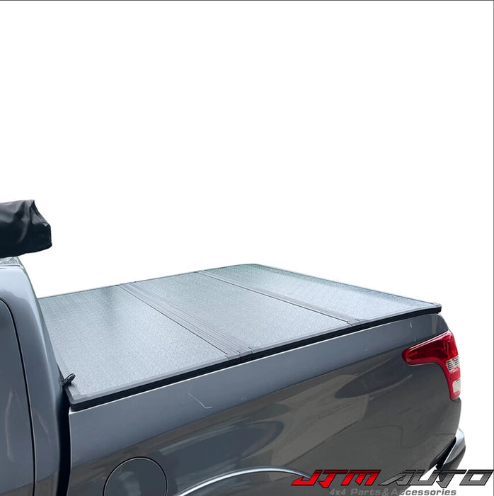 Aluminum Tri-Fold Folding Hard Tonneau Cover to suit Mitsubishi Triton MQ MR