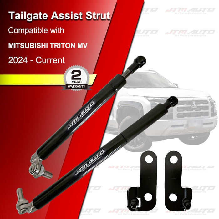 JTM Tailgate Assist Strut Kit for Mitsubishi Triton MV 2024-Current Soft Down Up