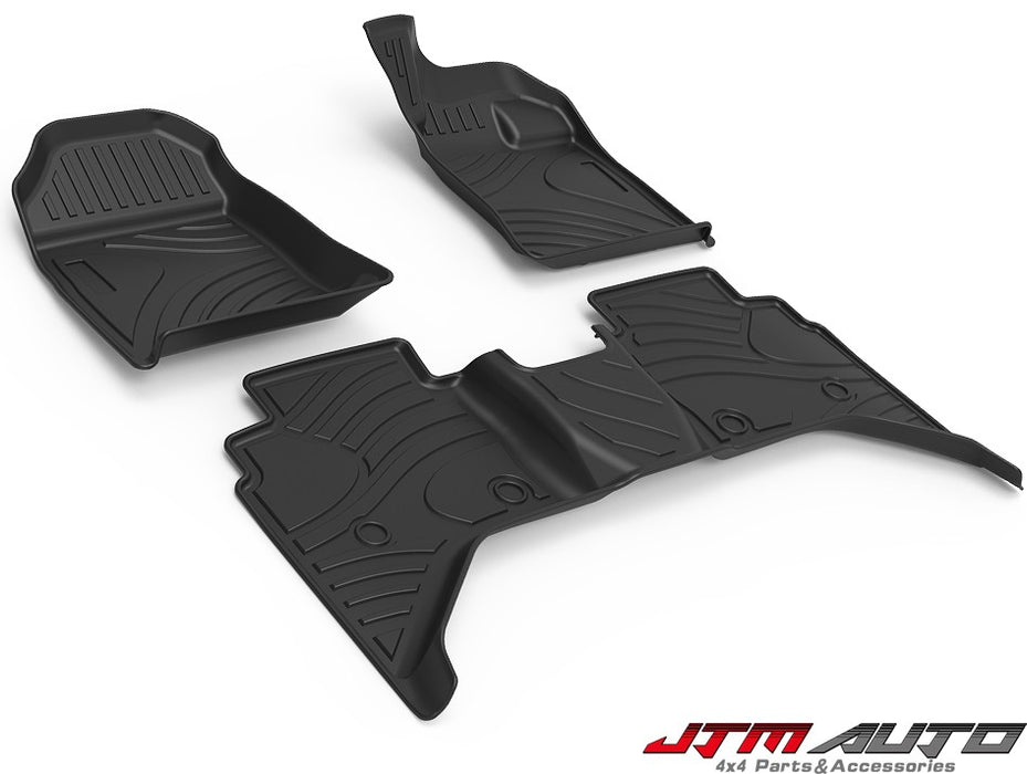 UltraMat 3D TPV Heavy Duty All Weather Floor Mats to suit Isuzu Dmax D-max 2020+
