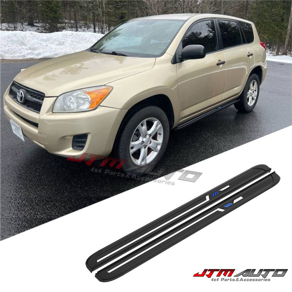 Black Aluminium Running Board Side Steps to suit Toyota Rav4 2006-2012 ...