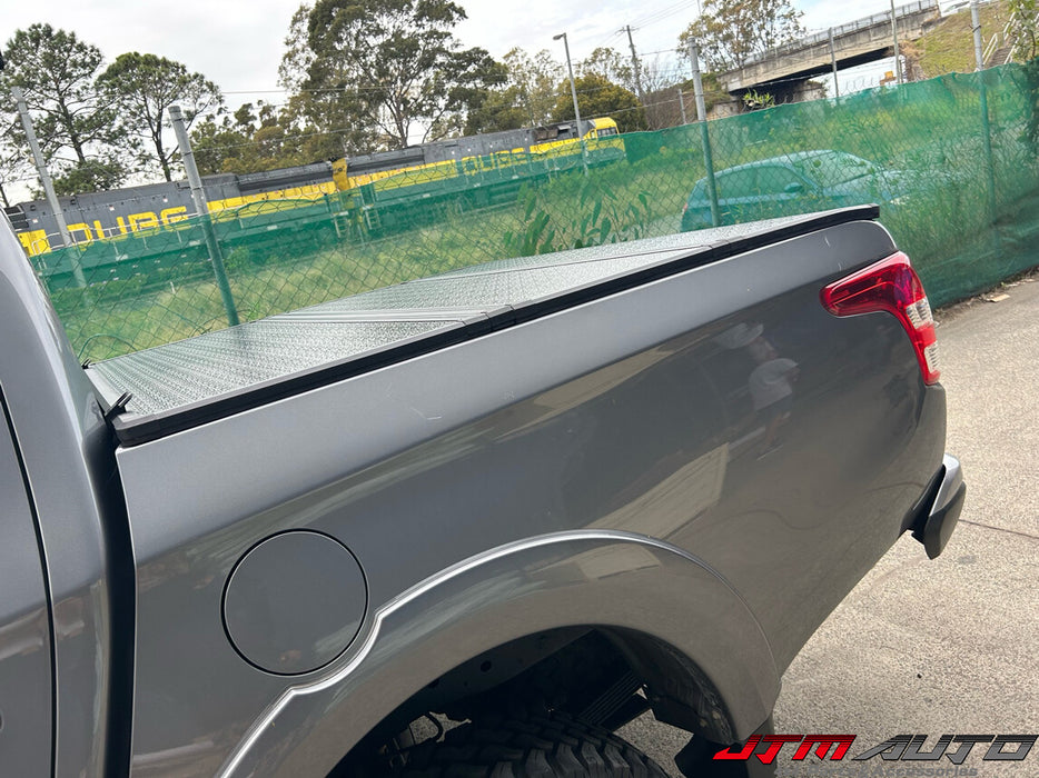 Aluminum Tri-Fold Folding Hard Tonneau Cover to suit Mitsubishi Triton MQ MR