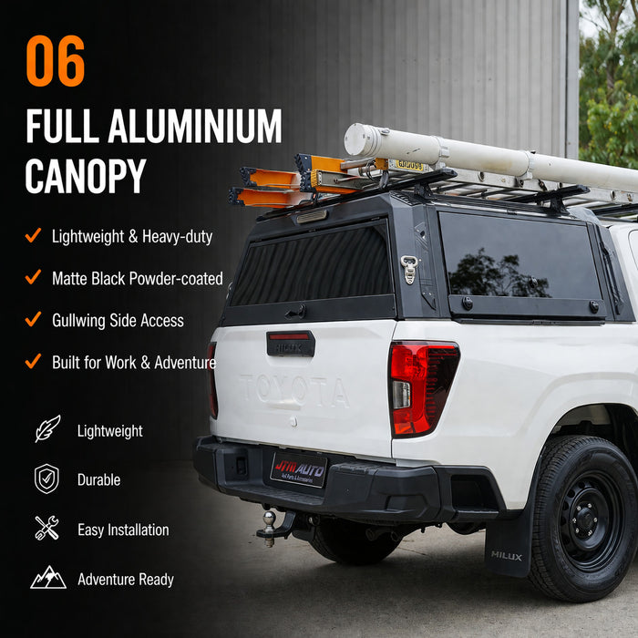 Armourshade V2 Aluminium Alloy Tub Canopy to suit Toyota Hilux N70 SR5 2005-2014