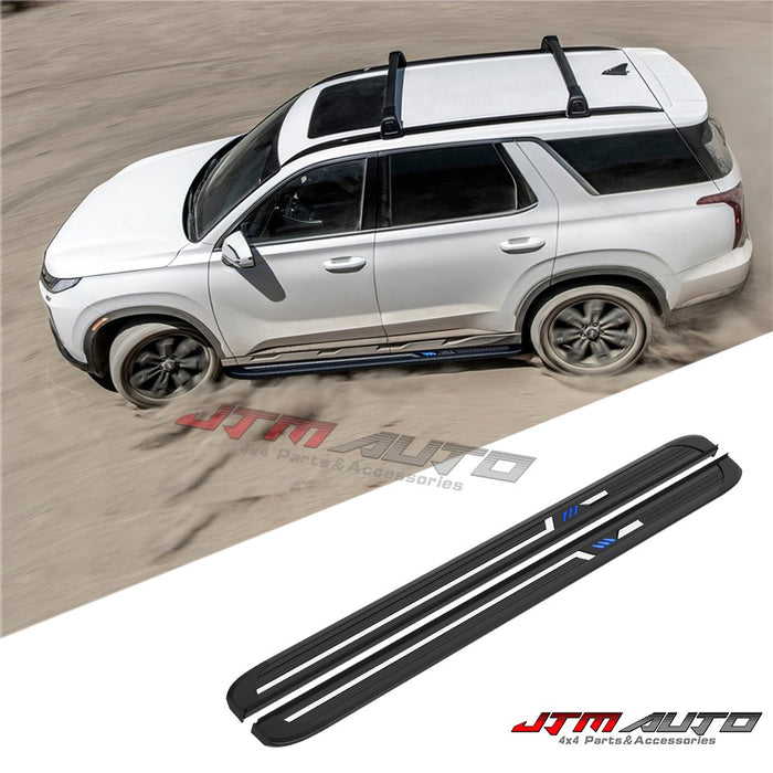 Black Aluminium Running Board Side Steps to suit Hyundai Palisade 2020-2025