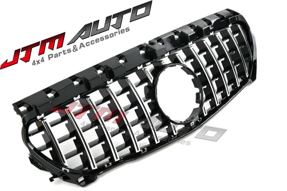 Chrome Black GT Bumper Grille Grill to suit Mercedes-Benz CLA  C117 X117 & CLA45