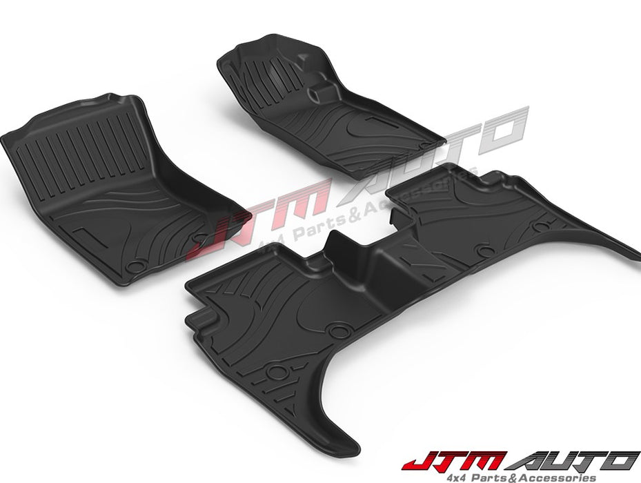 UltraMat 3D TPV Heavy Duty All Weather Floor Mats tosuit Mitsubishi Triton MQ MR