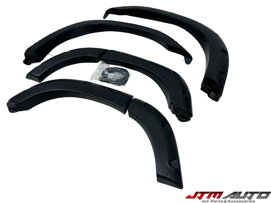 Black 6 pcs Jungle Fender Flares Wheel Arches To Suit Toyota Land Cruiser LC80