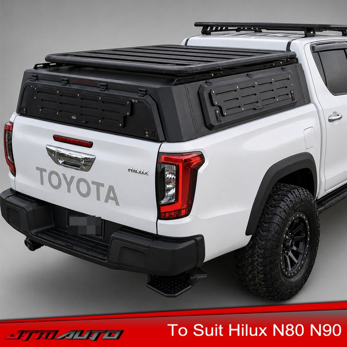 Low Profile Tub Aluminum Canopy Off Road Tactic to suit Toyota Hilux N80 & N90