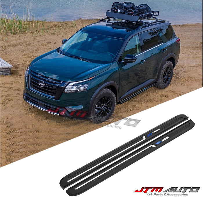 Black Aluminum Running Board Side Step to suit Nissan Pathfinder R53 2022+