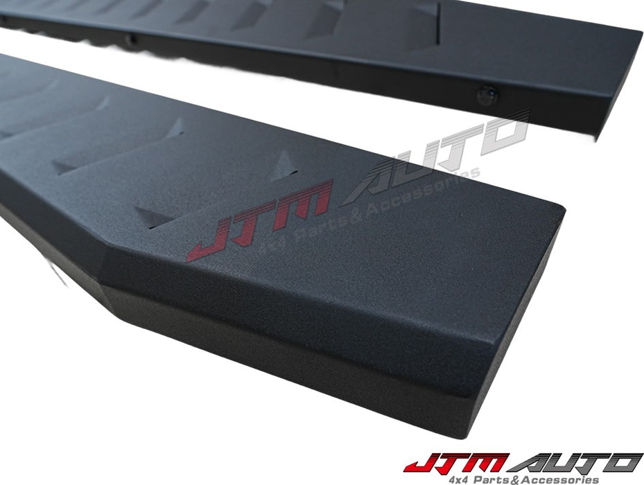 Heavy Duty Steel Black Off road Side Steps to suit Nissan Navara D27 2026+