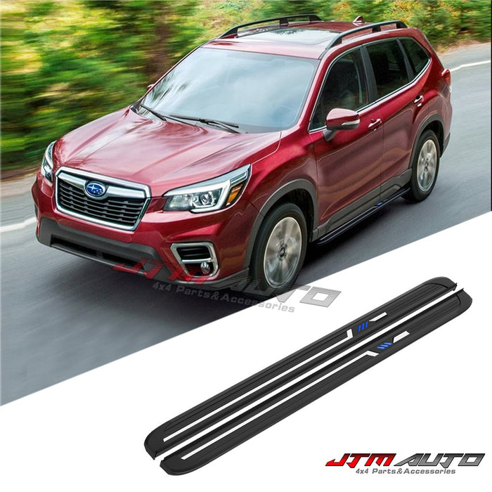 Black Aluminium Running Board Side Steps to suit Subaru Forester S5 2018+