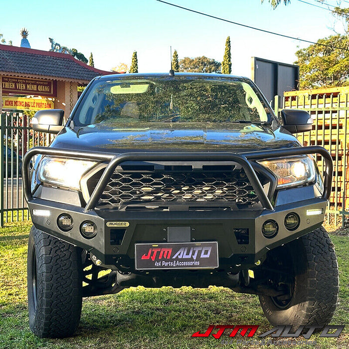 Rugged Bull Bar Bumper Replacement to suit Ford Ranger PX2 PX3 2016-2022