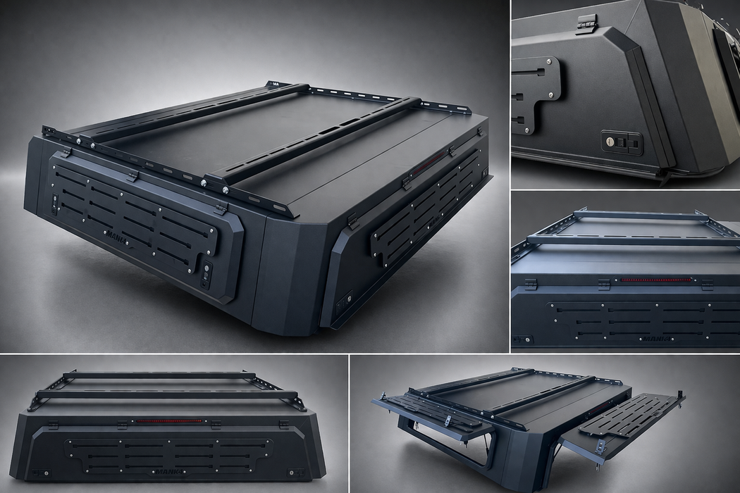 Low Profile Aluminium Tub Canopy Off Road Tactic to suit Nissan Navara 2021+
