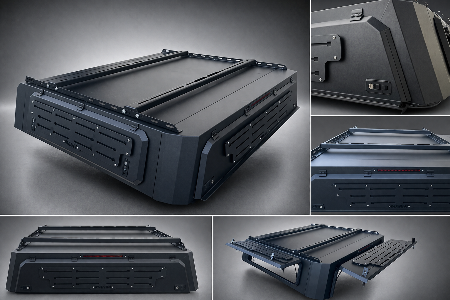 Low Profile Tub Canopy Off Road Tactic to suit Ford Ranger New Gen 202 ...