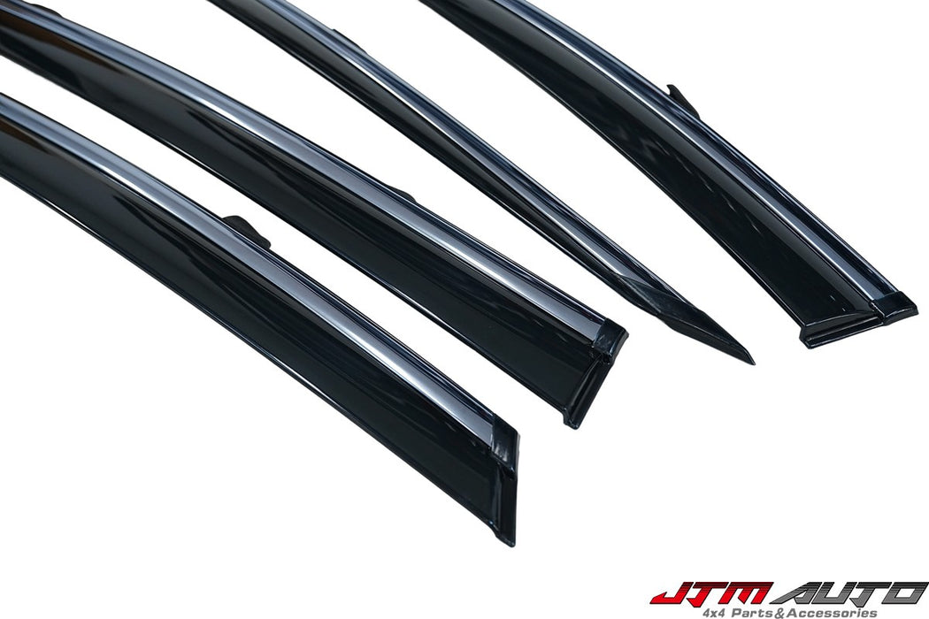 Chrome Trim Weather Shield Weathershield Window Visor to suit GWM Tank 300
