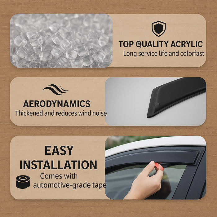 Luxury Weathershields Weather Shield Visor to suit Toyota Hilux 2026 Onwards