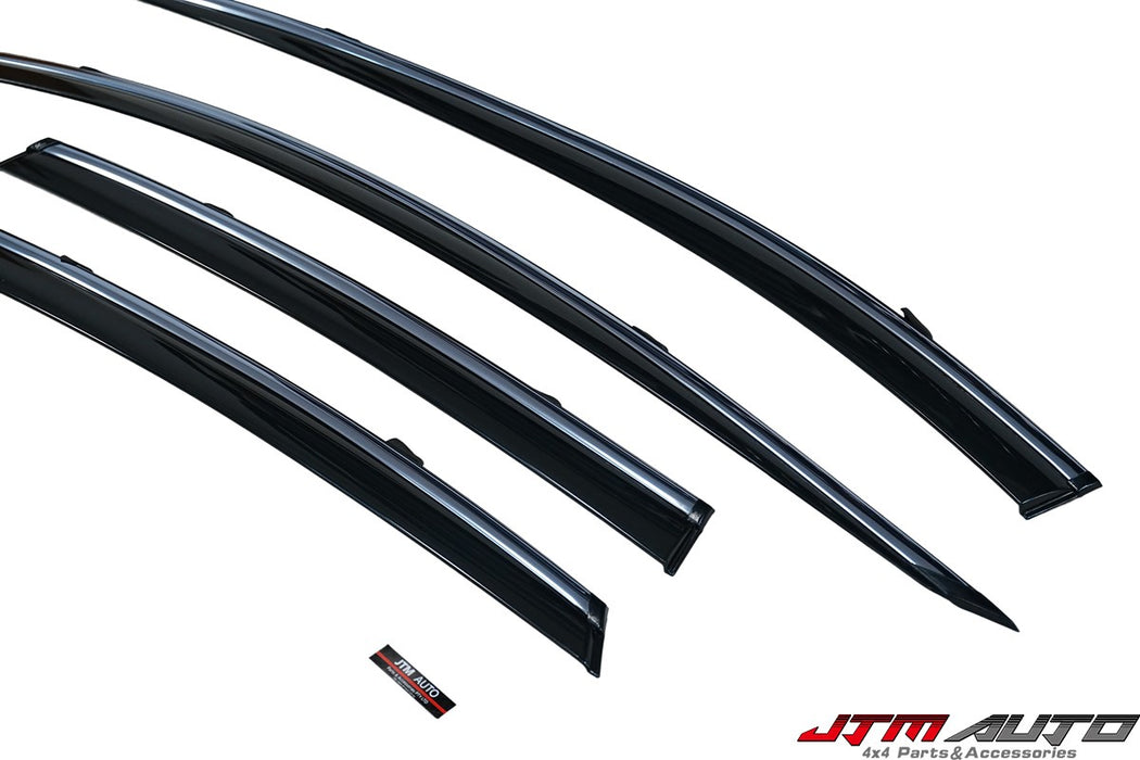 Chrome Trim Weather Shield Weathershield Window Visor to suit BYD Sealion 6