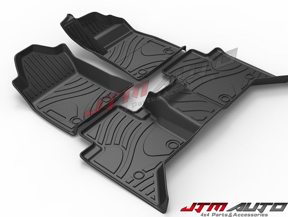 UltraMat 3D TPV Heavy Duty All Weather Floor Mats to suit Toyota Hilux N80 2015-2025
