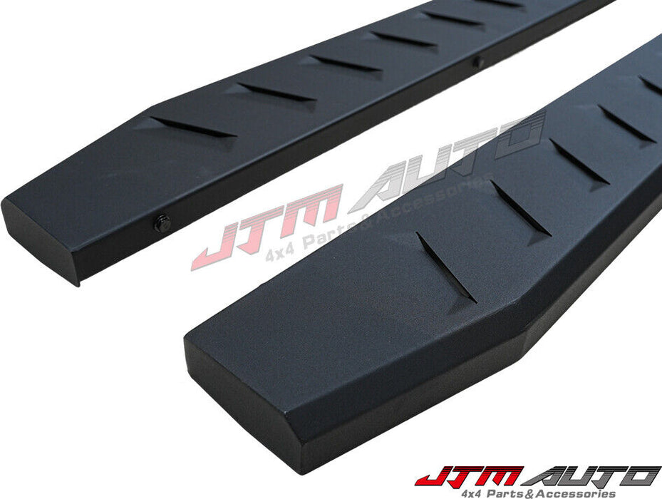 Heavy Duty Steel Black Flat Side Steps Running Board to suit VW Amarok 2023+