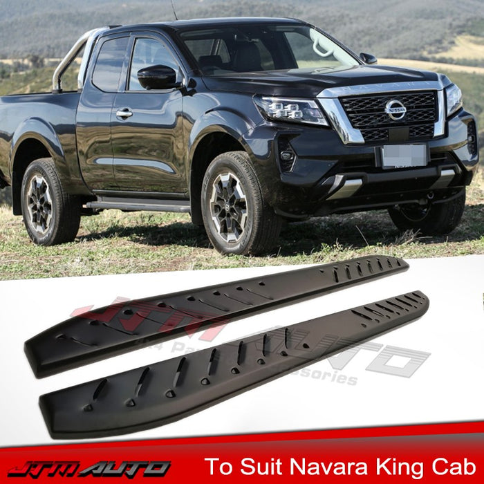 Heavy Duty Shark Bar Side Steps for Nissan Navara D23 NP300 King Cab 2014-2026
