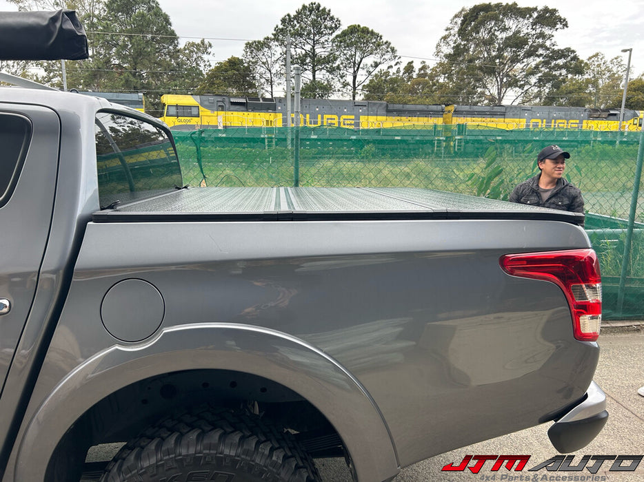 Aluminum Tri-Fold Folding Hard Tonneau Cover to suit Mitsubishi Triton MQ MR