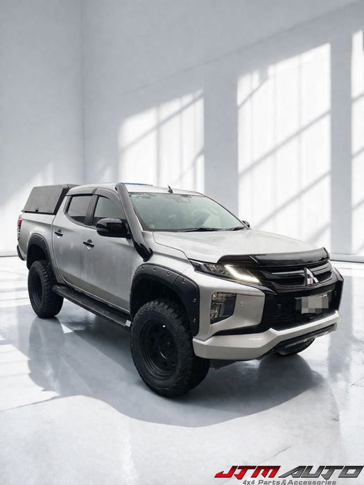 4" Black Powder Coated Stainless Steel Snorkel tosuit Mitsubishi Triton MR 2019-2023