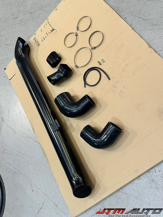 4" Black Powder Coated Stainless Steel Snorkel tosuit Mitsubishi Triton MR 2019-2023