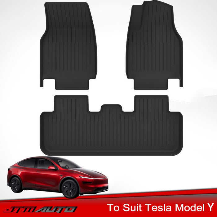 UltraMat 3D TPV Heavy Duty All Weather Floor Mats for Tesla Model Y Juniper 2025+