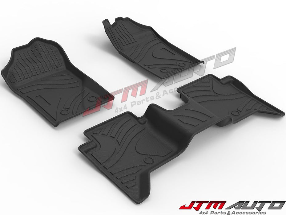 UltraMat 3D TPV Heavy Duty All Weather Floor Mats to suit VW Amarok 2023+