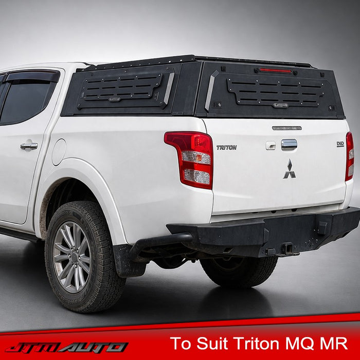 Low Profile Aluminium Tub Canopy Off Road Tactic to suit Mitsubishi Triton MQ MR