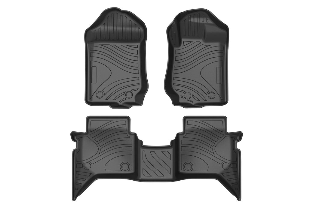 UltraMat 3D TPV Heavy Duty All Weather Floor Mats to suit Ford Ranger PX PX2 PX3