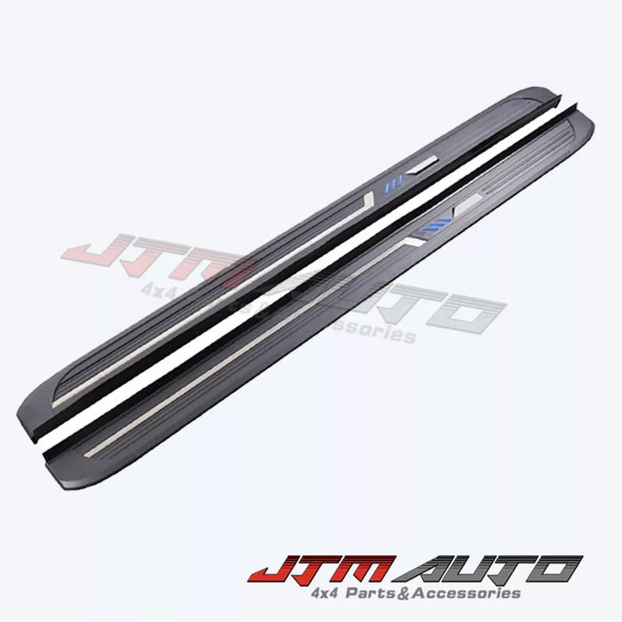 Black Aluminium Running Board Side Steps to suit Jeep Cherokee KL 2014-2021