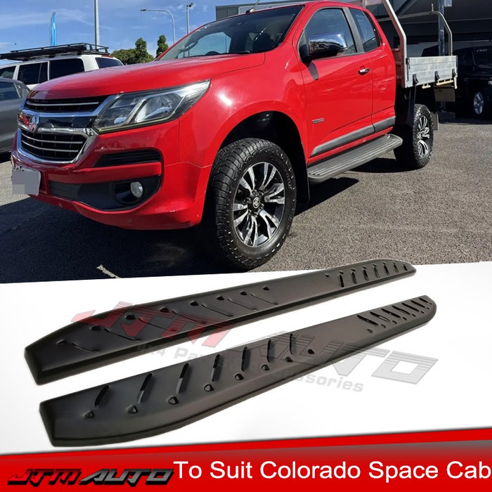 Heavy Duty Shark Bar Side Steps to suit Holden Colorado Space Cab 2012-2020