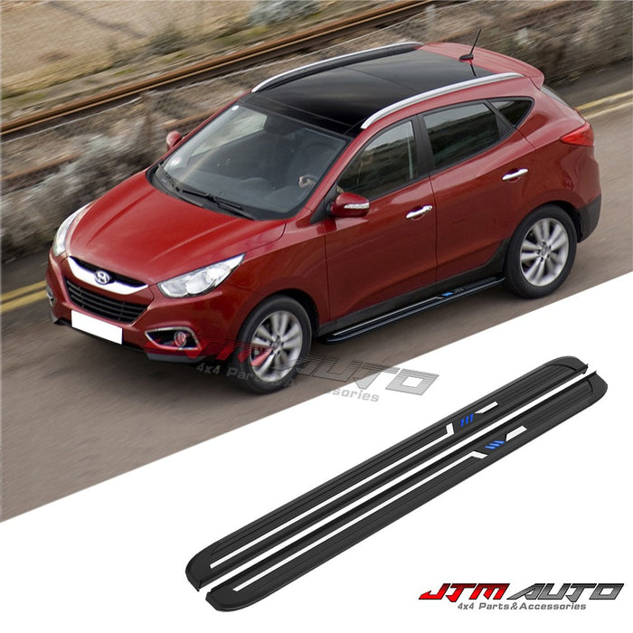 Black Aluminium Running Board Side Steps to suit Hyundai IX35 2010-2015