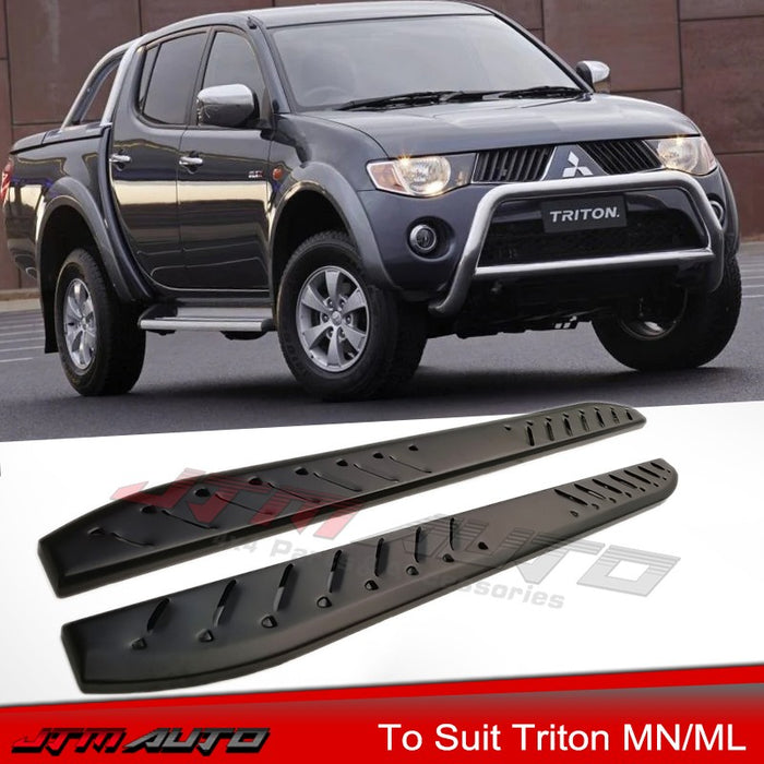 Heavy Duty Shark Bar Side Steps to suit Mitsubishi Triton ML MN 2005-2014