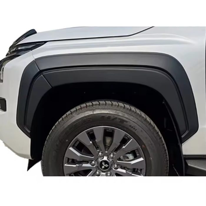 Smooth Matt Black Fender Flares Wheel Arch to suit Mitsubishi Triton MV 2024+