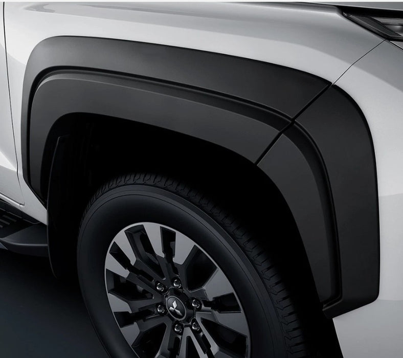 Smooth Matt Black Fender Flares Wheel Arch to suit Mitsubishi Triton MV 2024+