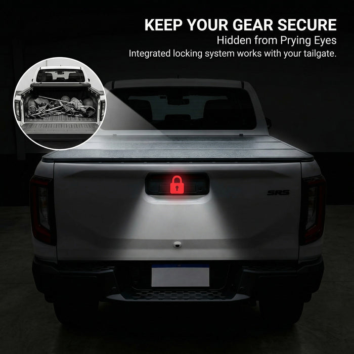 Aluminium Tri-Fold Folding Hard Tonneau Cover to suit Toyota Hilux N90 2025+