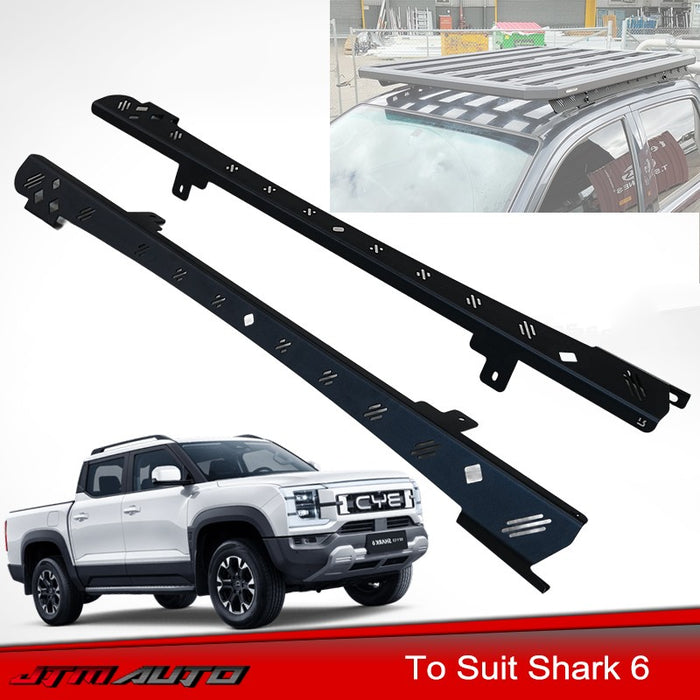 Black roof racks brackets kits roof rails Backbone to suit BYD Shark 6